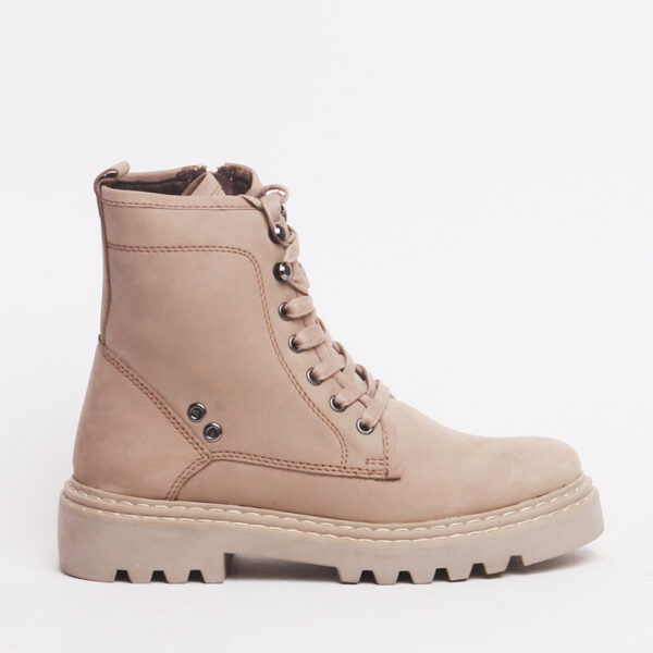 Suede Leather Zip Closure Ankle Boots