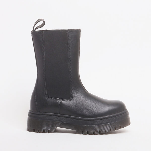 Round Toe Thicksole Chelsea High Boots