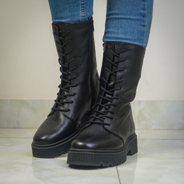 Chunky Textured Platform Sole Boots