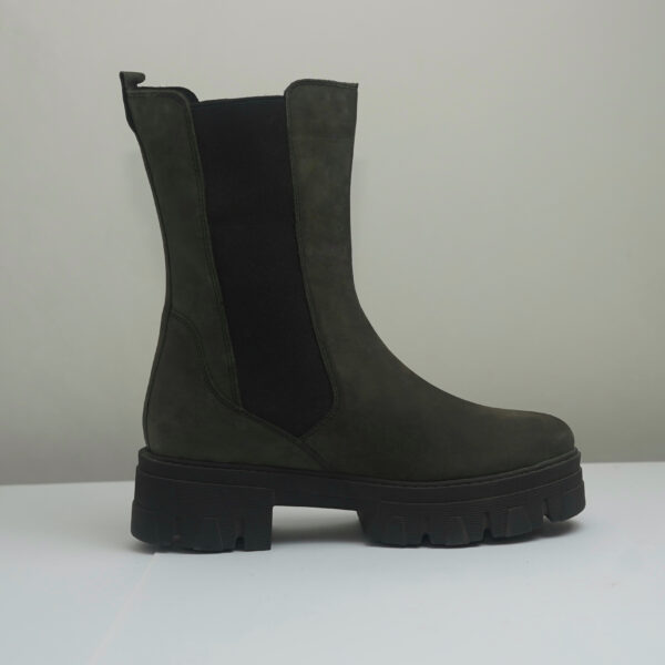 Marco Tozzi Modern Dark Green Chelsea boot