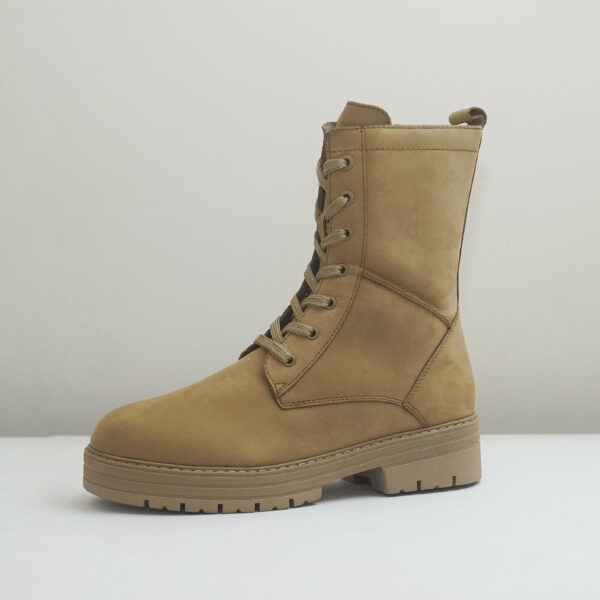 Marco Tozzi Platform Lace Up Ankle Boots in Camel colour